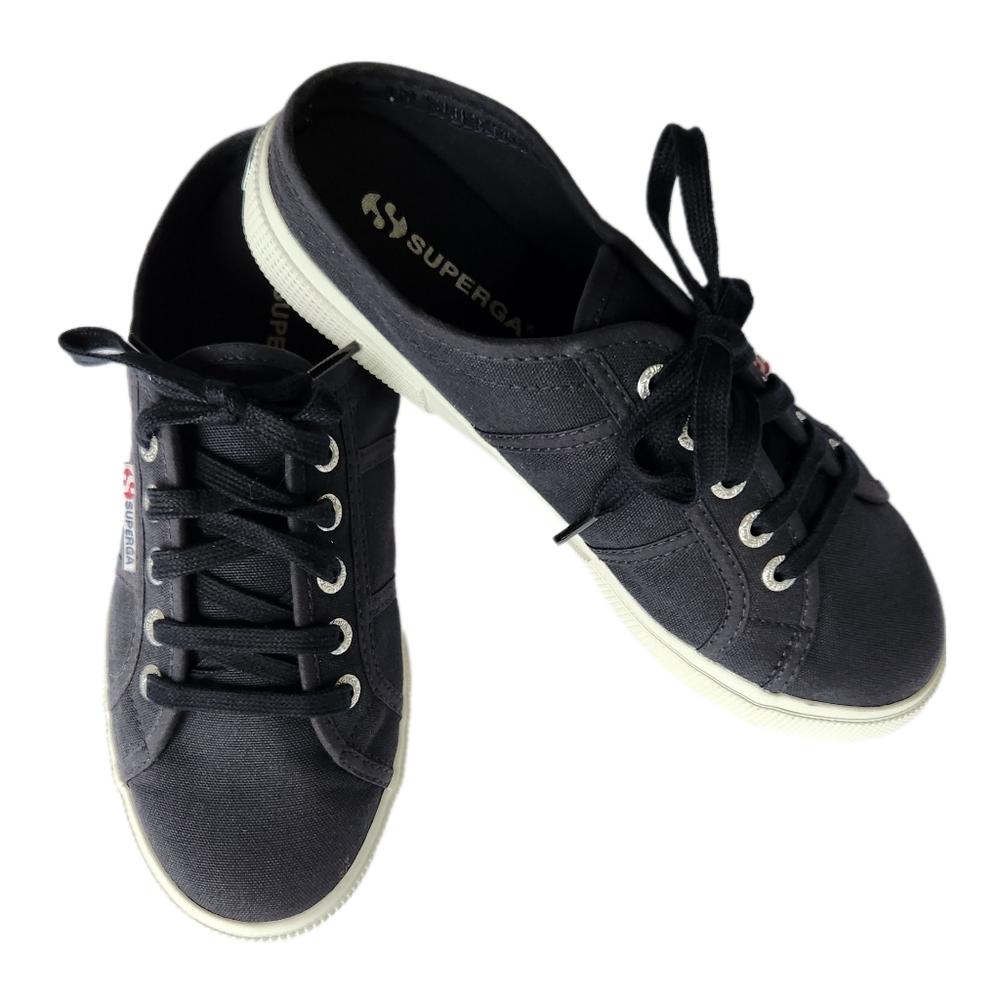 Superga Navy Slip On Canvas Sneakers | Women's Euro 38 US 7.5 | S00BC30